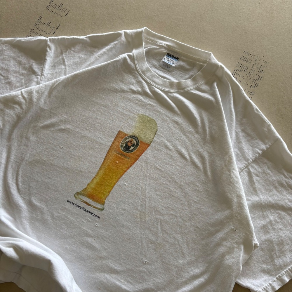 Y2K Franziskaner Weissbier Beer T-shirt‎